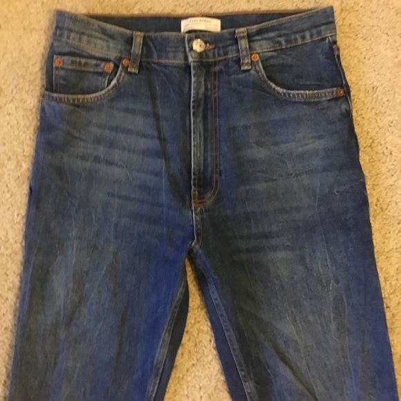 Zara Straight Fit High Waste Denim - Picture 3 of 8